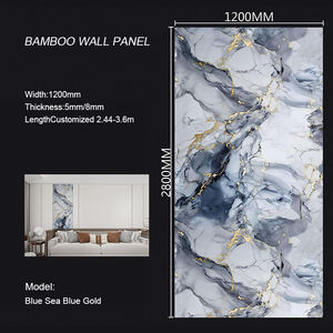 कारखाने अनुकूलित pvc दीवार पैनल कार्बन क्रिस्टल बांस चारकोल बोर्ड वाटरप्रूफ बांस फाइबर दीवार पैनल - Product Image 3