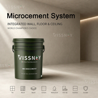 Microciment imperméable à haute adhérence Vissney, prix direct usine, garantie 5 ans+, design moderne pour revêtement de carrelage de salle de bain