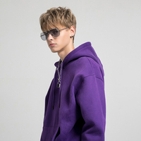 Sudadera con Capucha Corta Personalizada con Bordado, Tallas Grandes, Unisex, de Alta Calidad, Gruesa, Ecológica, Transpirable, Tejido de Spandex/Algodón