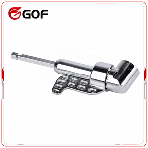 <span class=keywords><strong>LISCA</strong></span> Extension de perceuse à angle droit réglable 105 degrés, 1/4 " hexagonal, en acier au chrome-vanadium, avec embout magnétique, OEM DIY Close - Product Image 1