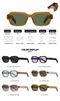 Lunettes de soleil rectangulaires tendance, design chic et simple, UV400, légères, pour le streetwear