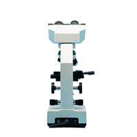 C-68 mikroskop optik biologi Platform lapisan tunggal, mikroskop binokular spesimen seluler nyaman lampu LED 40-640X