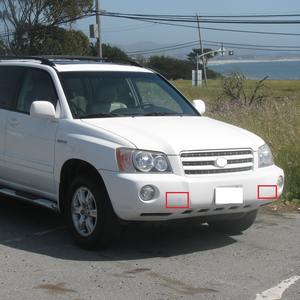 Cubierta de Remolque para Parachoques Delantero MiKi Auto Parts, Negra, 52127-48010, para Toyota Highlander 2001-2003 - Product Image 5