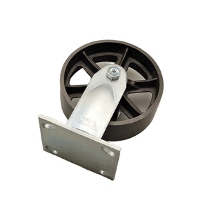 Hochbelastbare <span class=keywords><strong>4</strong></span>, 5, 6, 8 Zoll Gusseisen-Lenkrollen für Öfen, starre Stahl-Lenkrollen mit 150 mm Durchmesser, OEM-unterstützt - Product Image 1