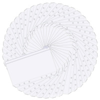 Pochettes multi-poches A5 A6 à 6 trous, pochettes transparentes en PVC avec fermeture éclair, enveloppes de budget pour accessoires de classeur