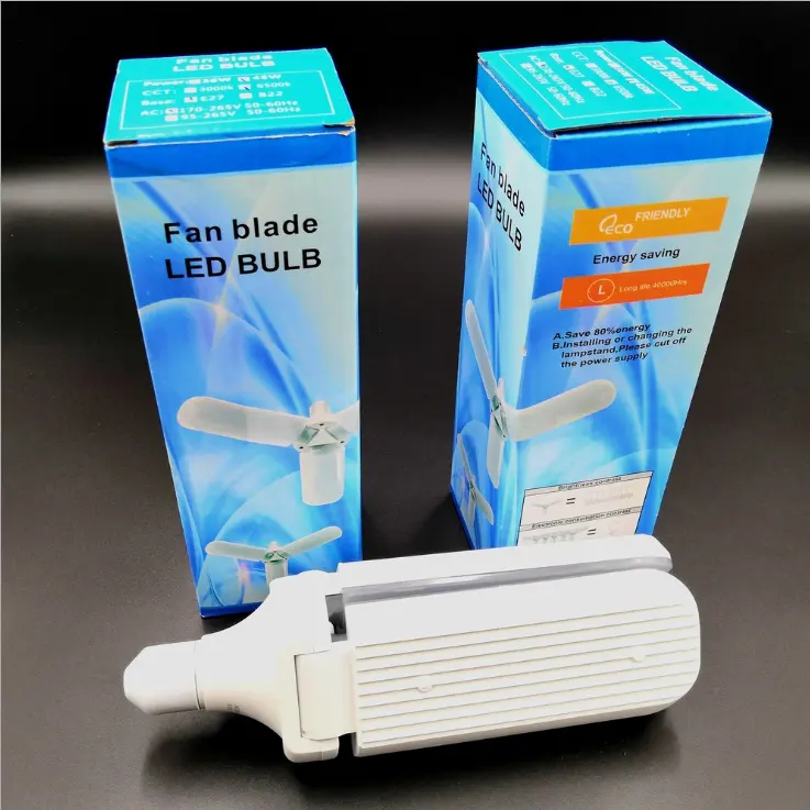 Hot sale cheap residential use 3 fan shape blade 220-240v 45w e27 b22 led bulb