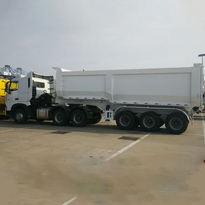 Système de freinage double ligne de haute qualité pour le transport de sable, de pierre et de charbon, système de freinage double ligne, 3 essieux, remorque à benne basculante - Product Image 4