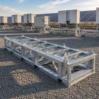 Крупногабаритный инвертор для фотоэлектрических систем с цельнометаллическим основанием, горячеоцинкованный (классы C3-C5), из углеродистой стали Q235 Q345 Q355, сертифицирован по ISO 9001