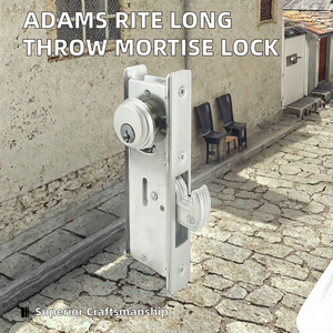 CRL Cerradura para puerta Adams Rite, cilindro de cerradura de mortaja de aleación de zinc con bloqueo de perno de tiro largo - Product Image 3