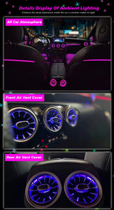ICarsin Luce Ambientale a 64 Colori W205 per <span class=keywords><strong>Mercedes</strong></span> Classe C C43 C64 GLC43 GLC63 <span class=keywords><strong>C253</strong></span>, Accessori per Illuminazione Interna Auto LED - Product Image 4