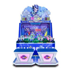 เครื่องเล่นเกมยิงน้ำแบบอินเทอร์แอคทีฟ 4 หัวฉีด รุ่น Hot Sale Splash Party ใช้เหรียญแลกของรางวัล เหมาะสำหรับศูนย์เกม - Product Image 3
