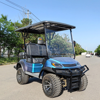 Voiturette de golf électrique multi-places en gros, buggy utilitaire résistant aux intempéries et respectueux du gazon pour les zones panoramiques en plein air