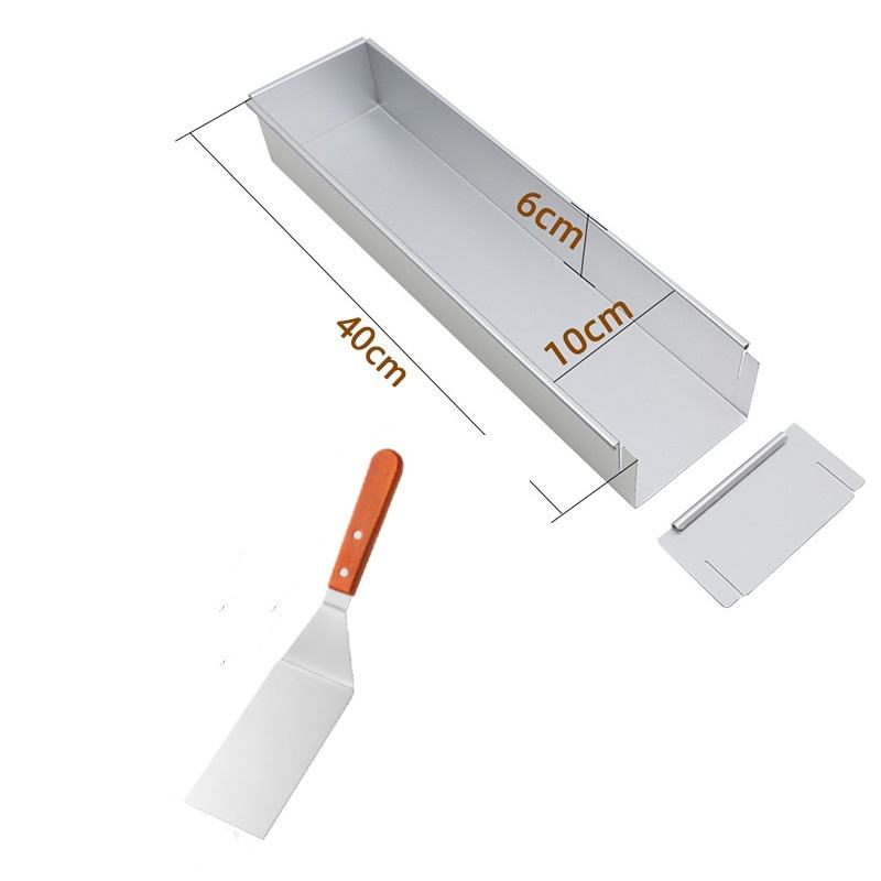 Stampo Torta Rettangolare Regolabile 20-38cm X 24-46cm - Acciaio Inox, Altezza 6cm, Per Mousse, Dessert - Foto 1