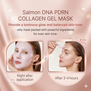 PDRN Jelly Gel <strong>Mask</strong> Sodium DNA Niacinamide Hydrolyzed Collagen | Overnight <strong>Face</strong> <strong>Mask</strong> For Glass Glow Elasticity Hydration - Product Image 3