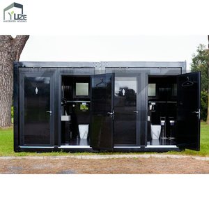 Unità di toilette contenitore modulare esterna con più porte indipendenti sistema a filo e struttura in acciaio - Product Image 2