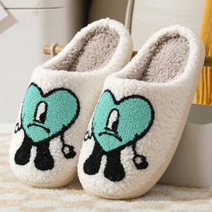Pantuflas <span class=keywords><strong>de</strong></span> Casa para Mujer 2025 Estilo <span class=keywords><strong>Bad</strong></span> <span class=keywords><strong>Bunny</strong></span> para Invierno <span class=keywords><strong>de</strong></span> Piel Esponjosa, Sandalias Suaves <span class=keywords><strong>de</strong></span> Felpa, Antideslizantes y Ligeras - Product Image 3
