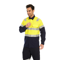 Roadway-ropa de trabajo de seguridad reflectante, camisa de manga larga de alta visibilidad para exteriores, ropa de trabajo de construcción de tráfico