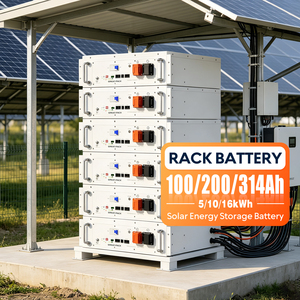 แบตเตอรี่ลิเธียมแบบเรียงซ้อนได้ 51.2V 100Ah 200Ah 314Ah 5kWh 10kWh 16kWh สำหรับตู้แร็คเซิร์ฟเวอร์ พร้อมระบบจัดการแบตเตอรี่ (BMS) - Product Image 1