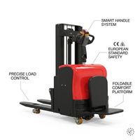 Gerbeur électrique tout-terrain robuste WGZN à double levage 1,5t 3m de levage initial pour entrepôt frigorifique – Chariot élévateur gerbeur de palettes haute performance