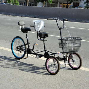Vélo <span class=keywords><strong>tandem</strong></span> pour adultes et enfants tricycles à pédales pour parcs fitness sites touristiques - Product Image 1