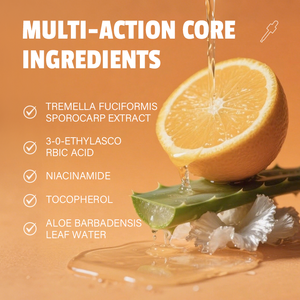 Auf Lager 30ml <span class=keywords><strong>Vitamin</strong></span> C Gesichtsserum mit <span class=keywords><strong>Vitamin</strong></span> <span class=keywords><strong>E</strong></span> Niacinamid Anti-Aging Aufhellung der Haut für Erwachsene zur Entfernung dunkler Flecken - Product Image 5