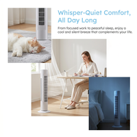 Ventilateur tour silencieux LED sans pales, essentiel, vertical, avec télécommande, pour les magasins d'électroménager