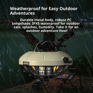 Luce ricaricabile senza fili Gargen con treppiede USB-C lampada di lavoro 1/4 ''staffa foro di oscuramento Fix su palo campeggio lanterna - Product Image 3