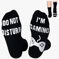 Chaussettes en polyester à motif personnalisé, luminescentes, antidérapantes, douces et tendance pour femmes, imprimés trampoline, cadeau idéal, directement de l'usine