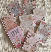 Carnet de prière personnalisé avec impression florale, carnet de planification biblique