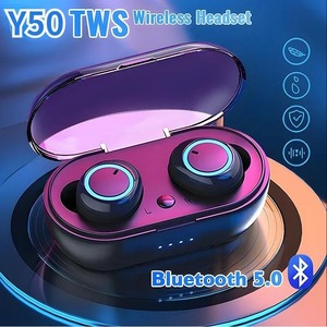 Y50 TWS Auriculares inalámbricos <span class=keywords><strong>Bluetooth</strong></span> 5,0 Auriculares estéreo 9D con control táctil con micrófono Auriculares deportivos Auriculares impermeables Pantalla LED - Product Image 2