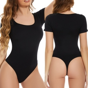 Dưới Lulu Tùy Chỉnh Hip Lift Liền Mạch Shapewear Phụ Nữ Đầy Đủ Cơ Thể Một Mảnh Đồ Lót Hàng Ngày Phong Cách Mỏng Corset Cổ Vuông Công Ty - Product Image 1
