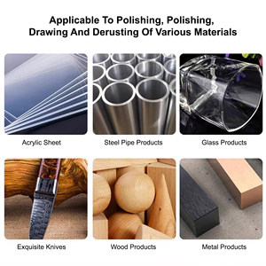 Ponceuse à bande électrique horizontale double usage 380V/220V, ensemble complet de meuleuse et ponceuse - Product Image 6