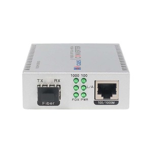Convertidor de Medios Gigabit Ethernet 1RJ45 + 1SFP, Fibra Dual Multimodo 850nm 0.5km - Product Image 2