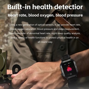 2.01 pouces écran couleur tactile 22Mm bande de Silicone surveillance de la fréquence cardiaque en temps réel Gw66 écran carré hommes Smartwatches - Product Image 5