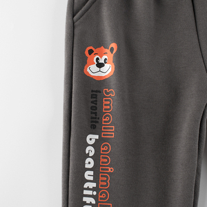 Vendita calda basso MOQ grigio scuro <span class=keywords><strong>pile</strong></span> causale Anti-Pilling <span class=keywords><strong>pantaloni</strong></span> lunghi per ragazze - Product Image 5