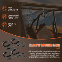 Support de Fixation pour Arme à Feu en Acier Allié pour Cage de Sécurité UTV/ATV (Lot de 2) – Accessoires Modifiés pour Polaris RZR Ranger