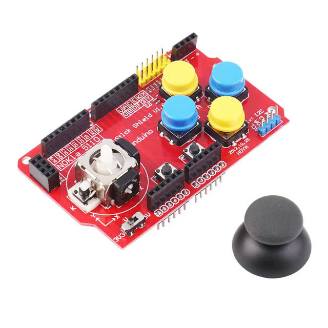UNO R3 Game Joystick Expansion Board JoyStick Shield PS2 Joystick Button Module Simulated Keyboard