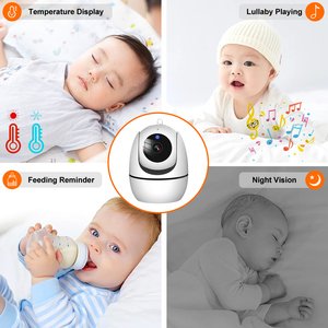 Anicebb Moniteur Bébé 1080P avec Caméra Double Pan-Tilt 355°, Audio Bidirectionnel et Vision Nocturne pour la Surveillance des Tout-Petits et des Nouveau-nés - Product Image 2