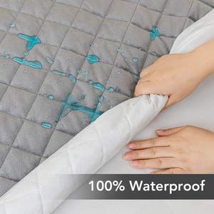 Protector de colchón acolchado OEM y protector de colchón impermeable juego de funda de cama ajustada - Product Image 4