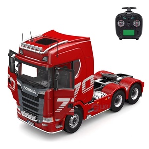 รถบรรทุก RC รุ่น SJY-K5802 แบบ 6x6 ตัวถังโลหะ พร้อมระบบเสียงและไฟ 2 สปีด ขนาด 1/14  ประตูเปิดได้ ของเล่นโมเดลระดับผู้เชี่ยวชาญ 4 ช่องสัญญาณ ระยะควบคุม 50 เมตร - Product Image 1