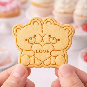 Set di Stampi per Biscotti a Forma di Orsetti Cartoon Affascinanti che si Abbracciano Aggiunge un Tocco di Amore <span class=keywords><strong>e</strong></span> Calore ai Tuoi Biscotti Fatti in Casa - Product Image 5