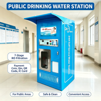 Distributeur d'eau automatique avec fonction SDK, désinfection UV, options de paiement multiples, capacité de 224 L