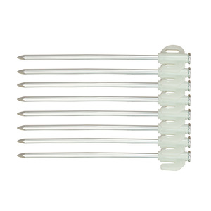 Estacas de aluminio para tiendas de campaña, estacas para tiendas de campaña de 13 1/2 pulgadas, para uso en exteriores, para acampar en todas las estaciones, accesorios de fijación duraderos - Product Image 1