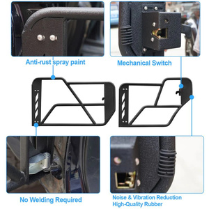 पशु शैली ब्रोंको स्टील ट्यूबुलर ट्यूब दरवाजे आधे दरवाजे के साथ आधे दरवाजे के साथ 2021-2023 ब्रोंको 4 दरवाजे - Product Image 3