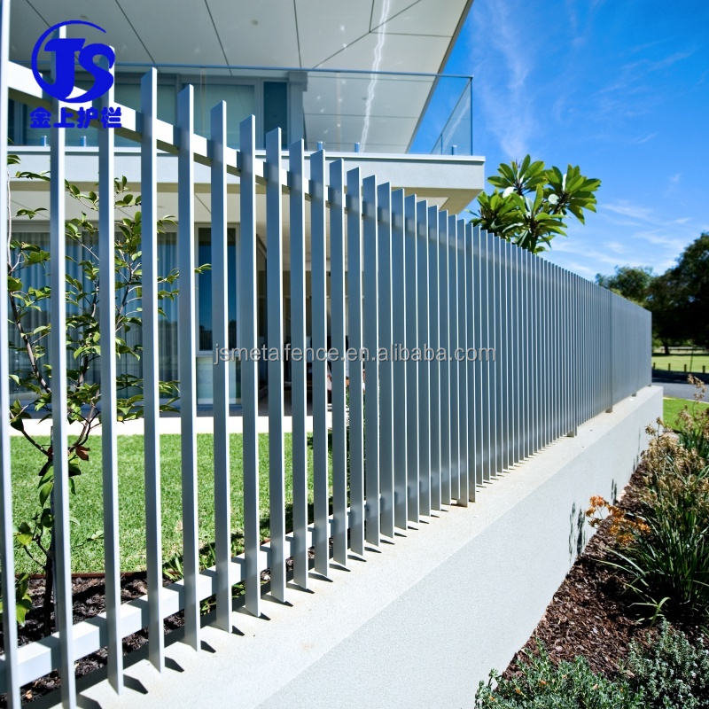 Rust Color Metal Barn Galvanized Steel Vertical Blade Fence Anti Rust Privacy Slat Fence ...