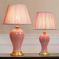 Lampe de table en céramique et laiton personnalisée, style américain simple, chambre à coucher, style chinois, salon européen, hôtel, lampe de chevet LED