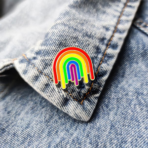 メーカーエナメルレインボープライドブローチピンlgbtラペルピンカスタムゴールドシルバープレートメッキlgbtqゲイプライドラペルピン - Product Image 3