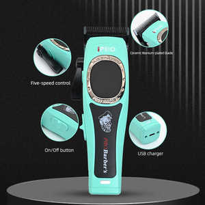 <span class=keywords><strong>Tiffany</strong></span> colore 7500RPM barbiere professionale per Clipper elettrico Hair Trimmer interfaccia USB francese personalizzabile per uso domestico - Product Image 6