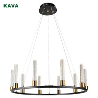 Luminaire suspendu en cristal moderne Luminaire suspendu pour la maison décoratif pour salon Led Suspension de plafond pour restaurant