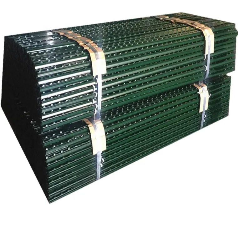 American Steel Studded Zaun pfosten Grün lackierter Metall-T-Pfosten für Farm metallzaun pfosten